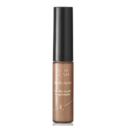 CORRETIVO LÍQUIDO EUDORA GLAM SKIN PERFECTION LONGA DURAÇÃO BEGE ESCURO 2 6,4ML
