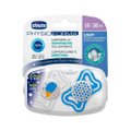 CHUPETA CHICCO PHYSIO FORMA LIGTH LUMI AZUL 16 A 36 MESES COM 2 UNIDADES