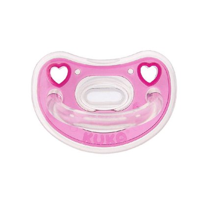 CHUPETA KUKA ELEGANCE PLUS ROSA 6 MESES + COM 1 UNIDADE