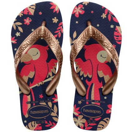 SANDÁLIA HAVAIANAS KIDS TOP PETS MARINHO ROSE GOLD 31/32
