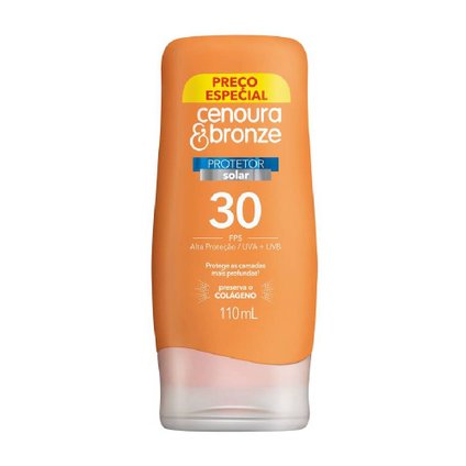 PROTETOR SOLAR CENOURA E BRONZE PREÇO ESPECIAL FPS30 110ML