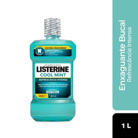 ENXAGUANTE BUCAL LISTERINE COOL MINT REFRESCÂNCIA INTENSA 1L