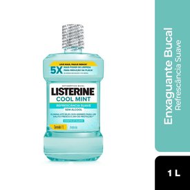 ENXAGUANTE BUCAL LISTERINE COOL MINT SUAVE 1L
