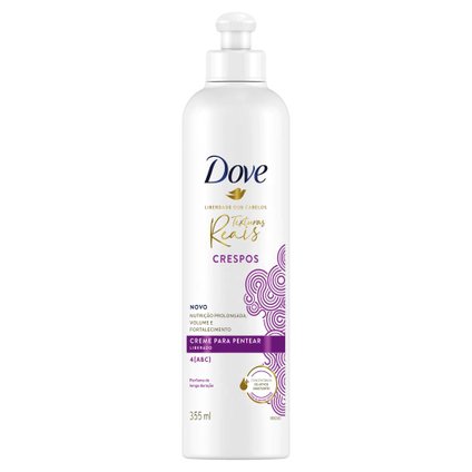 CREME PARA PENTEAR COM ÓLEO DE COCO DOVE TEXTURAS REAIS 355ML