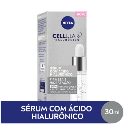 SÉRUM FACIAL ANTI-IDADE NIVEA CELLULAR ÁCIDO HIALURÔNICO 30ML