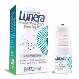 SOLUÇAO OFTALMICA  10 ML LUNERA 5MG/ML +  9MG/ML