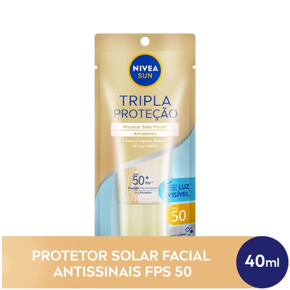 Protetor Solar Facial Antissinais Nivea Sun Fps Ml Panvel Farm Cias