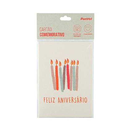 CARTÃO COMEMORATIVO PANVEL ACESSÓRIOS FELIZ ANIVERSÁRIO