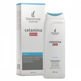 SHAMPOO ANTIOLEOSIDADE E ANTICASPA CELAMINA ZINCO 200ML