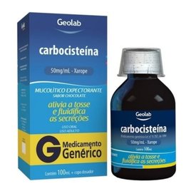 CARBOCISTEINA PEDIÁTRICO 20MG/ML 100ML GEOLAB GENÉRICO
