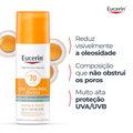PROTETOR SOLAR FACIAL EUCERIN OIL CONTROL COR CLARA FPS70 50ML