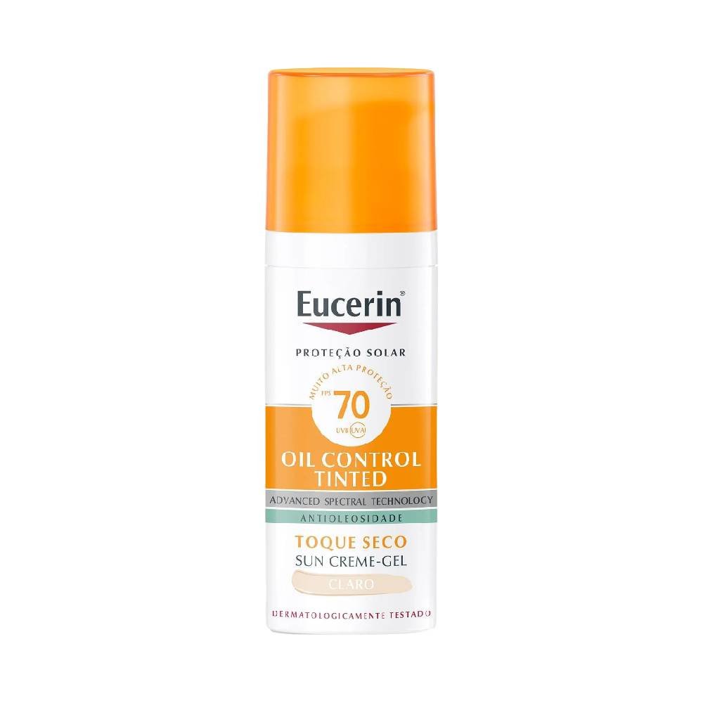 Protetor Solar Facial Eucerin Oil Control Cor Clara Fps70 50ml