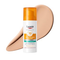 Protetor Solar Facial Antioleosidade Eucerin Oil Control Fps70 Cor Clara Creme Gel 50ml
