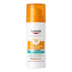 Protetor Solar Facial Antioleosidade Eucerin Oil Control Fps70 Cor Média Creme Gel 50ml
