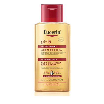ÓLEO DE LIMPEZA CORPORAL EUCERIN PH5 200ML
