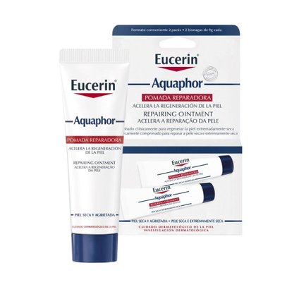 KIT POMADA REPARADORA INTENSIVA HIDRATANTE EUCERIN AQUAPHOR DUOPACK 10ML 2 UNIDADES