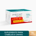 IMECAP HAIR MAX VITAMINAS PARA CABELOS E UNHAS COM CISTEÍNA LEVE 90 CÁPSULAS, PAGUE 60
