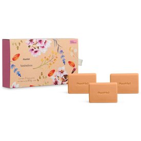 KIT SABONETES EM BARRA PANVEL AMÊNDOAS 3 UNIDADES - 80G CADA