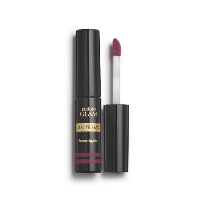 BATOM LÍQUIDO EUDORA GLAM MATTE TINT ROSÉ VINTAGE 4G