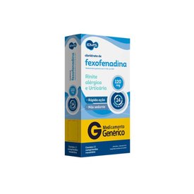 CLORIDRATO FEXOFENADINA 120MG 10 COMPRIMIDOS EMS GENÉRICO