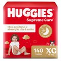 FRALDA HUGGIES SUPREME CARE ULTRA XG 140 UNIDADES