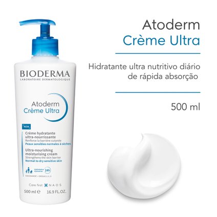 HIDRATAÇÃO CORPORAL DIÁRIA ULTRA SENSORIAL E EFICAZ PARA PELES NORMAIS E SECAS - BIODERMA ATODERM CR