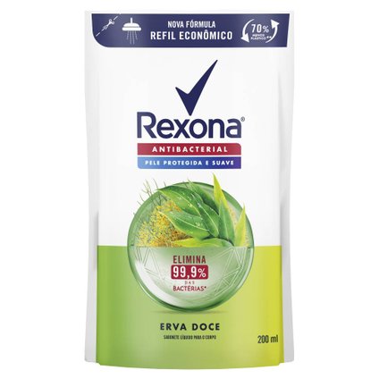 SABONETE LÍQUIDO REFIL ANTIBACTERIANO ERVA DOCE 200ML
