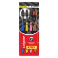 KIT ESCOVA DENTAL COLGATE ZIGZAG CARVÃO 4 UNIDADES
