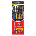 ESCOVA DENTAL COLGATE ZIGZAG CARVÃO 4 UNIDADES