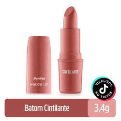 Batom Panvel Make Up Cintilante Rosa Pêssego