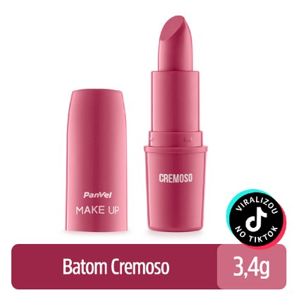 BATOM PANVEL MAKE UP CREMOSO ROSA MALVA