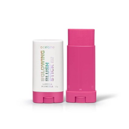 BLUSH EM BASTÃO GLOWING LARISSA MANOELA SPICE ROSE 12G