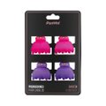 PIRANHA PARA CABELO TRANSLUCIDO ROSA E ROXO 4 UNIDADES PANVEL ACESSÓRIOS COLEÇÃO DREAM