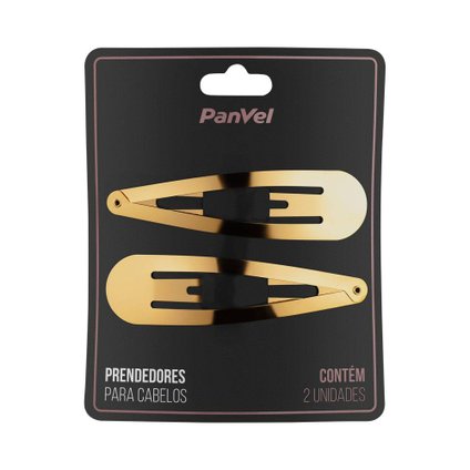 TIC TAC PARA CABELO METAL DOURADO TAMANHO G PANVEL ACESSÓRIOS COLEÇÃO DREAMS