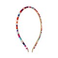 TIARA PARA CABELO MIÇANGAS COLORIDAS PANVEL ACESSÓRIOS COLEÇÃO DREAM