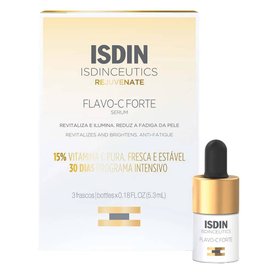 SÉRUM ANTIOXIDANTE INTENSIVO VITAMINA C ISDIN ISDINCEUTICS FLAVO-C FORTE 3 UNIDADES 5,3ML