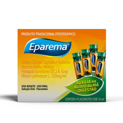 EPAREMA HORTELÃ 4 FLACONETES 10ML CADA