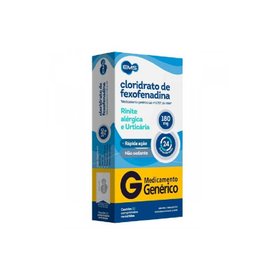 CLORIDRATO DE FEXOFENADINA 180MG 10 COMPRIMIDOS REVESTIDOS EMS GENÉRICO