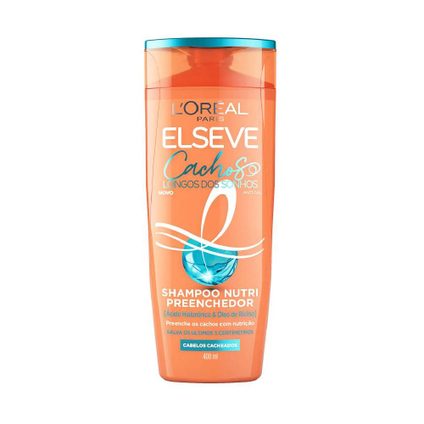 SHAMPOO NUTRI PREENCHEDOR L'ORÉAL PARIS ELSEVE CACHOS LONGOS DOS SONHOS 400ML