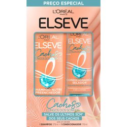 Kit Elseve Cachos Longos Dos Sonhos Shampoo 375ml + Condicionador 170ml