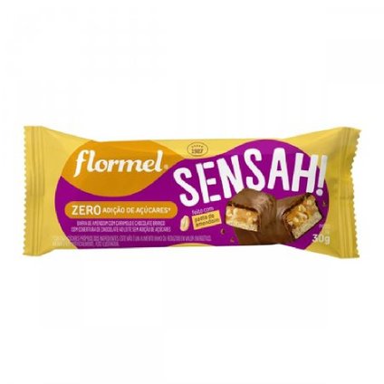 CHOCOLATE FLORMEL SENSAH AMENDOIM ZERO AÇÚCAR 30G