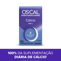 Suplemento Alimentar Os Cal Cálcio 500mg 60 Comprimidos Revestidos