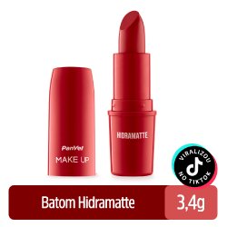 Batom Hidramatte Vermelho Amor Panvel Make Up 3,4g