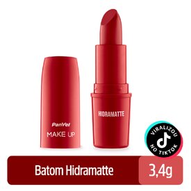 BATOM HIDRAMATTE VERMELHO AMOR PANVEL MAKE UP 3,4G