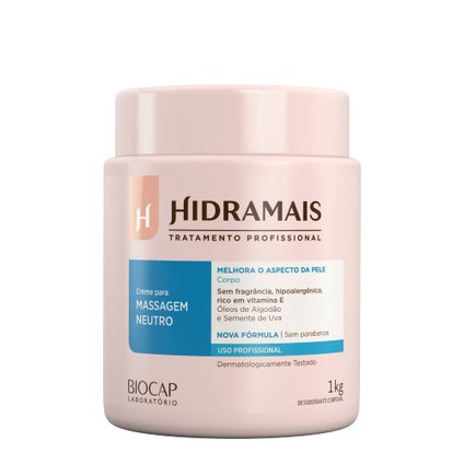 CREME PARA MASSAGEM NEUTRO HIDRAMAIS 1KG