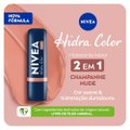 HIDRATANTE LABIAL NIVEA HIDRA COLOR 2 EM 1 NUDE 4,8G