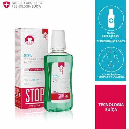 ENXAGUATORIO BUCAL EDEL+WHITE STOP IRRITATION 300ML