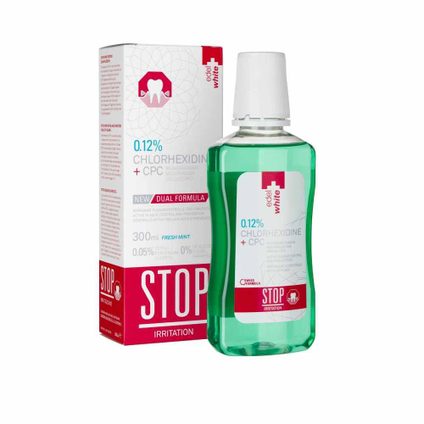 ENXAGUATORIO BUCAL EDEL+WHITE STOP IRRITATION 300ML