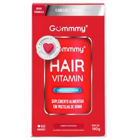 GUMMMY HAIR MORANGO DO AMOR 60 UNIDADES