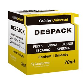 COLETOR UNIVERSAL SANFARMA 70 ML COM CAIXA